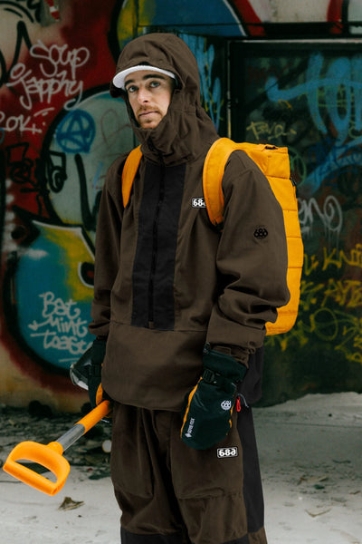 686 GHOST 2.5L ANORAK COFFEE CORDUROY