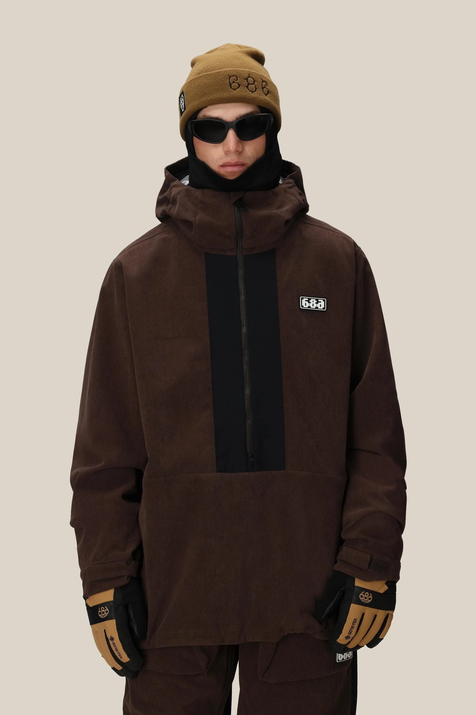686 GHOST 2.5L ANORAK COFFEE CORDUROY