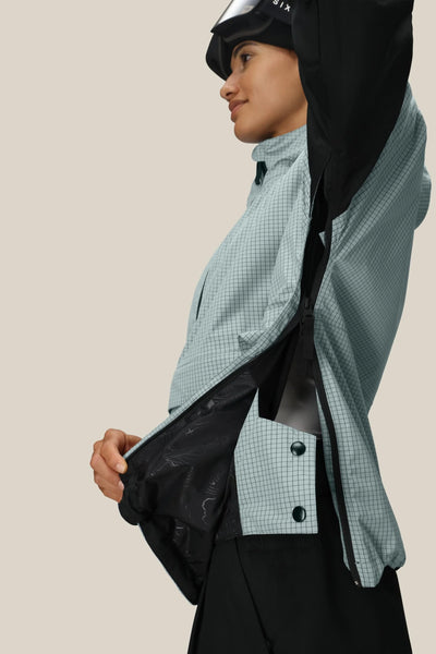 686 WMNS OUTLINE SHELL ANORAK DUSTY MARINE